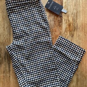NWT Zac & Rachel Gingham Slim Ankle Pants